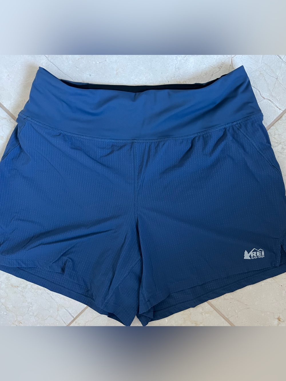 REI Co-op Swiftland 5" High Rise Running Shorts Blue Women's Size Small Active